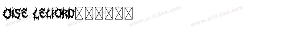Oise Leliord字体转换